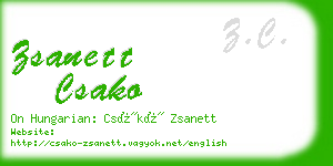 zsanett csako business card